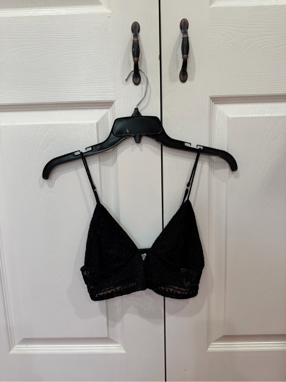 Free People Black Lace Bralette